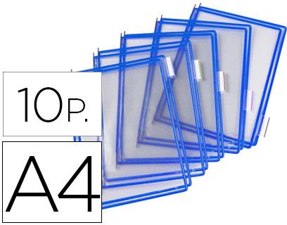 Bolsa Para Porta Catalogo Din A4 Com Pivots Azul Pack De 10 Unidades - TARIFOLD
