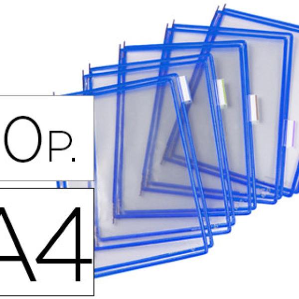 Bolsa Para Porta Catalogo Din A4 Com Pivots Azul Pack De 10 Unidades - TARIFOLD