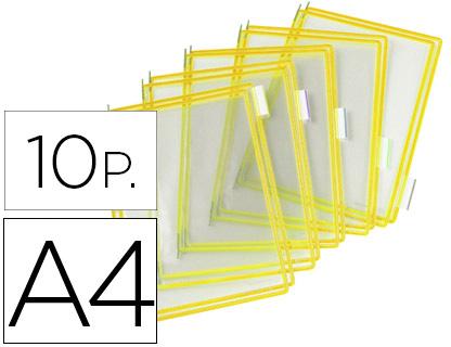 Bolsa Para Porta Catalogo Din A4 Com Pivots Amarelo Pack De 10 Unidades - TARIFOLD