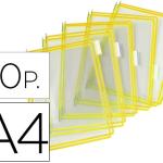 Bolsa Para Porta Catalogo Din A4 Com Pivots Amarelo Pack De 10 Unidades - TARIFOLD