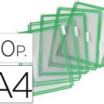 Bolsa Para Porta Catalogo Din A4 Com Pivots Verde Pack De 10 Unidades - TARIFOLD