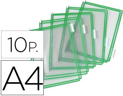 Bolsa Para Porta Catalogo Din A4 Com Pivots Verde Pack De 10 Unidades - TARIFOLD