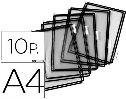 Bolsa Para Porta Catalogo Din A4 Com Pivots Preto Pack De 10 Unidades - TARIFOLD