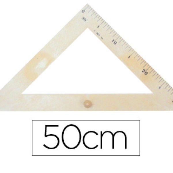 Esquadro Faibo de Plastico Imitacao em Madeira 50 cm