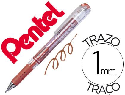 Roller Pentel Hybrid Gel K230M Ponta de 1,0 mm Cor Bronze