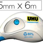 Mini Fita Corretora Uhu 5mm X 6M