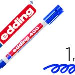 Marcador Edding Marcador Permanente 400 Azul Ponta Redonda 1 mm