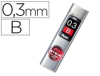 Minas Pentel Ain Stein 0.3 B Estojo c/ 15 Minas