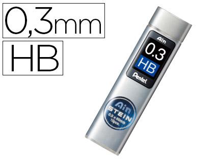Minas Pentel Ain Stein 0.3 Hb Estojo c/ 15 Minas