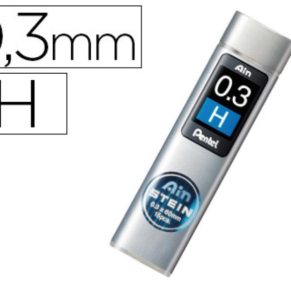 Minas Pentel Ain Stein 0.3 H Estojo c/ 15 Minas
