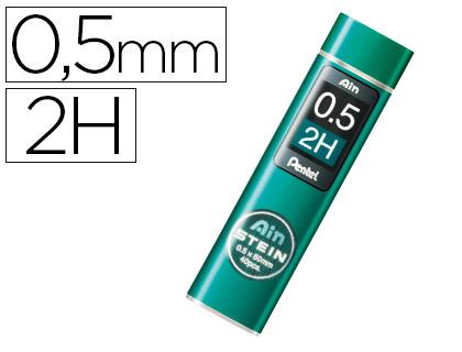 Minas Pentel Ain Stein 0.5 2H Estojo c/ 40 Minas