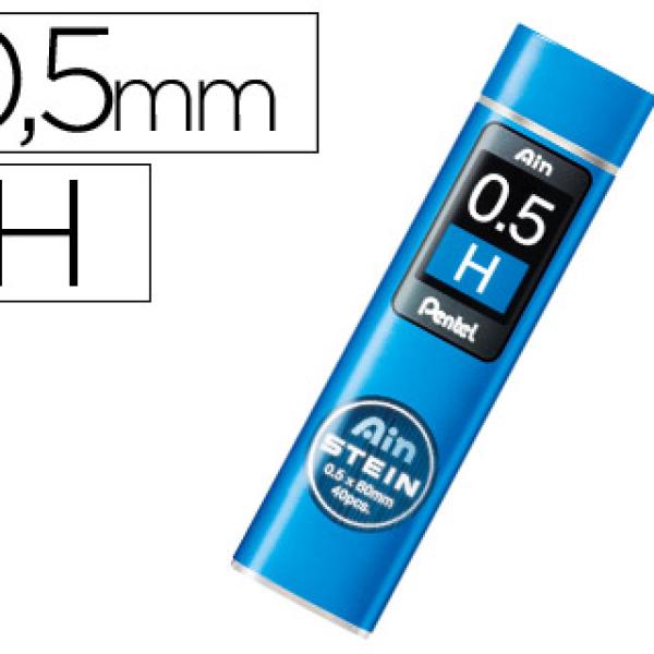 Minas Pentel Ain Stein 0.5 H Estojo c/ 40 Minas