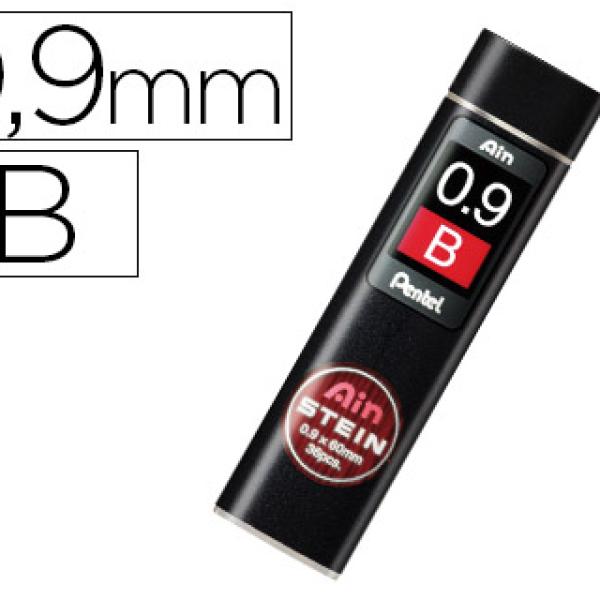 Minas Pentel Ain Stein 0.9 B Estojo c/ 36 Minas