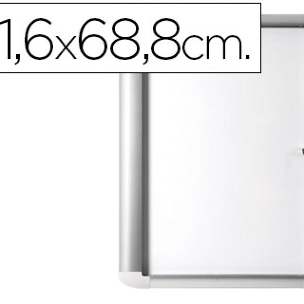 Vitrina Bi - Office de Anuncio Magnetica 816X688 mm p/Exterior c/Moldura de Alum. e Fechadura