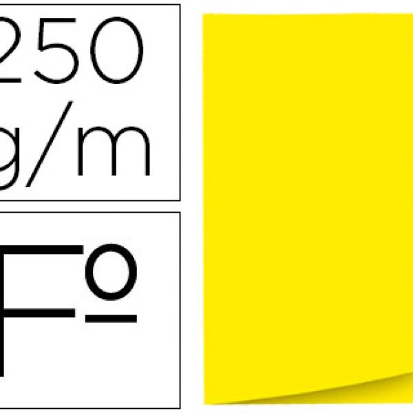 Classificador Gio de Cartolina Folio Pestana Central 250 g/m2 Amarelo
