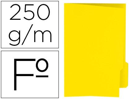 Classificador Gio de Cartolina Folio Pestana Direita 250 g/m2 Amarelo