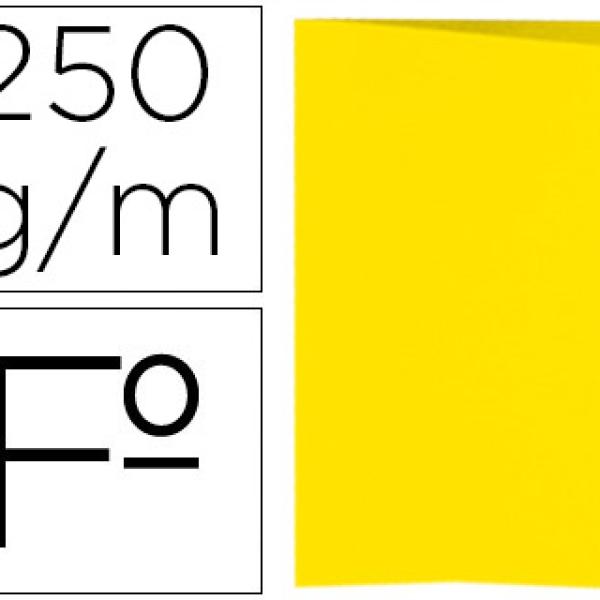 Classificador Gio de Cartolina Folio Pestana Direita 250 g/m2 Amarelo