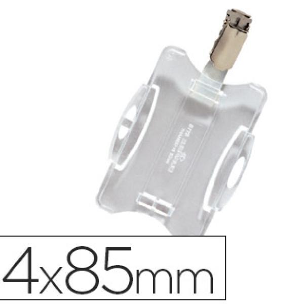 Identificador Durable c/ Clip Giratorio Uso Vertical/Horizontal 54X85 mm