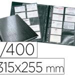 Porta Cartoes Durable Din A4 Visifix Centium 20 Bolsas Indice Alfabetico p/ 400 Cartões 57X90 mm