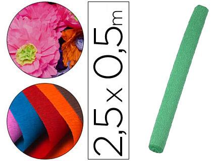 Papel Crepe 50 cm X 2,5 M 85G/M2 Turquesa