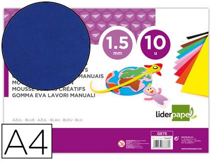 Goma Eva Din A4 60G/M2 Espessura 1,5mm Azul
