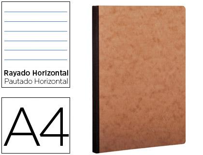 Caderno Moleskine Capa Cartolina A4 Pautado 96F Kraft