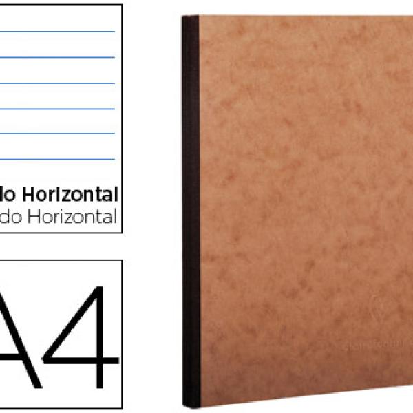 Caderno Moleskine Capa Cartolina A4 Pautado 96F Kraft