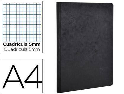 Caderno Moleskine Capa Cartolina A4 Quadriculado 96F Preto