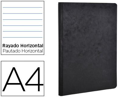 Caderno Moleskine Capa Cartolina A4 Pautado 96F Preto