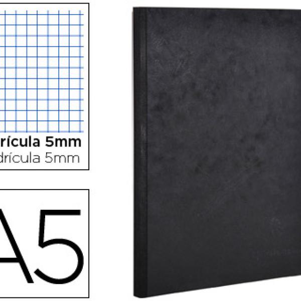 Caderno Moleskine Capa Cartolina A5 Quadriculado 96F Preto