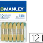Lápis de Cera Manley Unicolor Terra Sombra Natural N.67 Caixa de 12 Unidades