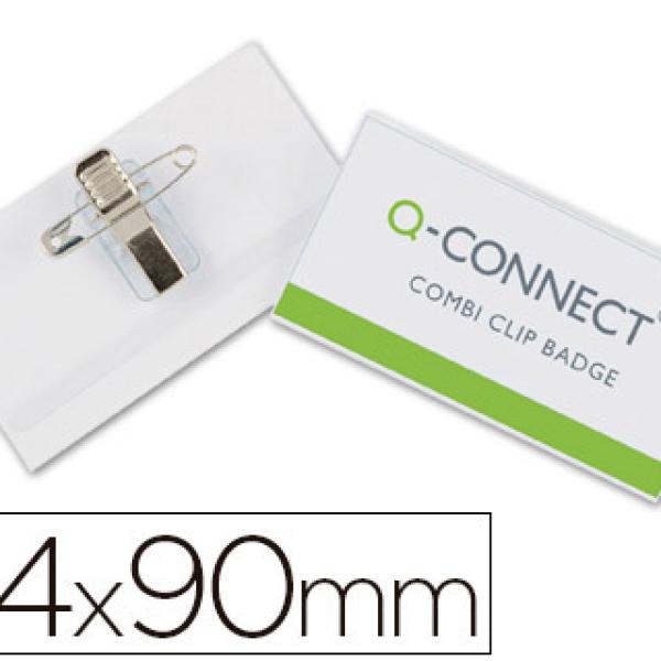 Identificador Q - Connect c/ Mola e Alfinete Kf17458 54X90 mm