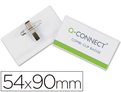 Identificador Q - Connect c/ Mola e Alfinete Kf17458 54X90 mm