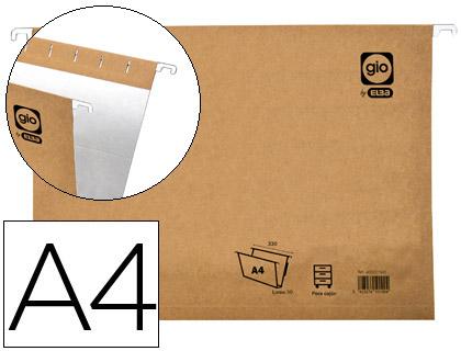 Capa de Suspensão Gio Din A4 Visor Superior Cristal Kraft Bicolor Eco Lombada 30 mm