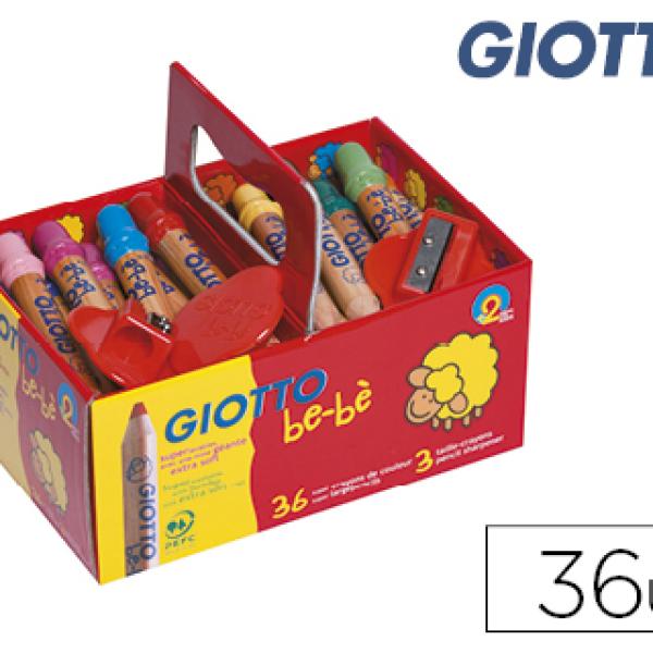 Lápis de Cores Giotto Bebe Super Schoolembalagem de 36 Cores + 3 Apara Lápis