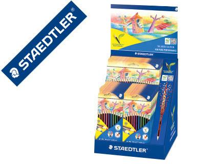 Lápis de Cores Staedtler Wopexecologico Expositor de 20 Caixas de 12 Cores e 5 Caixas de 24 Cores