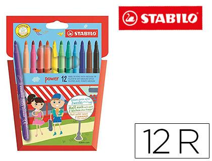 Marcador Stabilo Power Caixa de 12 Cores
