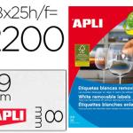Etiqueta Apli Adesiva Removivel 10314 Especial Joalheria 45X8mm Fotoco. Laser Tinteiro Caixa c/25
