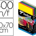 Cartolina Sadipal 50X70 cm Lisa e Rugosa Expositor Cartão (400 Folhas) Sortidas 15 Cores