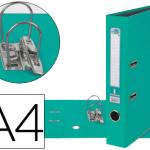 Pasta de Arquivo de Alavanca A4 Forrado PVC c/ Rado Lombada 52mm Verde Claro Compressor Metalico