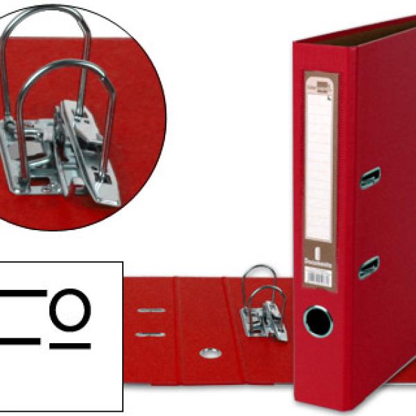 Pasta de Arquivo de Alavanca Folio Forrado PVC c/ Rado Lombada 52mm Vermelho