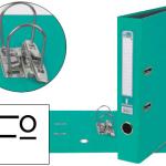 Pasta de Arquivo de Alavanca Folio Forrado PVC c/ Rado Lombada 52mm Verde Claro