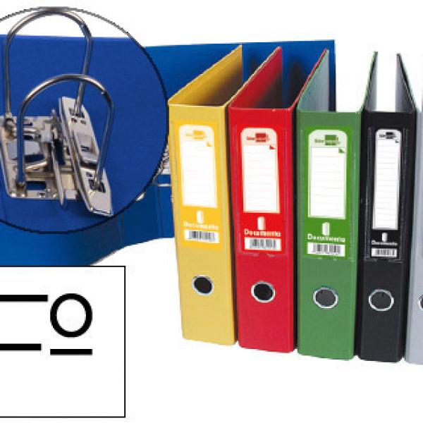 Pasta de Arquivo de Alavanca Folio Forrado PVC c/ Rado Lombada 52mm Cores Sortidas