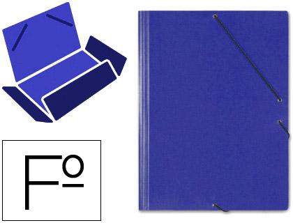 Pasta de Elasticos Saro Abas Cartão Formato Folio Azul