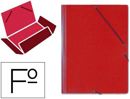 Pasta de Elasticos Saro Abas Cartão Formato Folio Vermelho