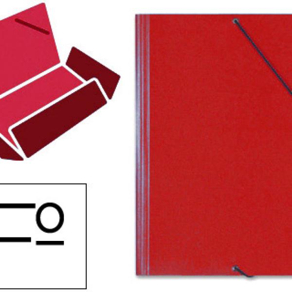 Pasta de Elasticos Saro Abas Cartão Formato Folio Vermelho