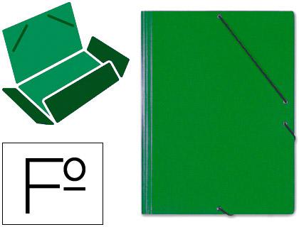 Pasta de Elasticos Saro Abas Cartão Formato Folio Verde