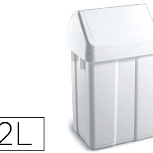 Contentor Tts de Plastico c/ Tampa Max 12 Litros Branca 400X230X200 mm