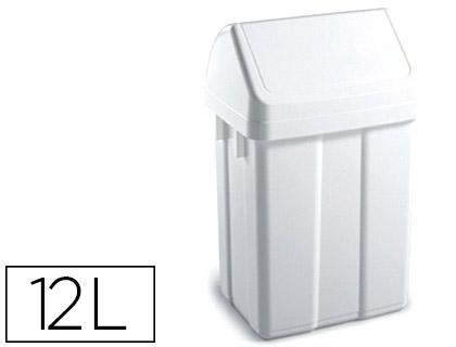 Contentor Tts de Plastico c/ Tampa Max 12 Litros Branca 400X230X200 mm