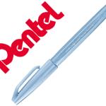Marcador / Pincel Touch Para Caligrafia (Azul Cinza Pastel) - PENTEL